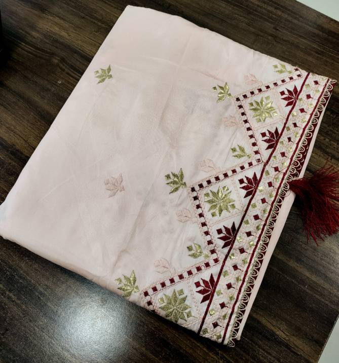 Kgm Toran Embroidery Soft Silk Wedding Sarees Wholesale Price In Surat
